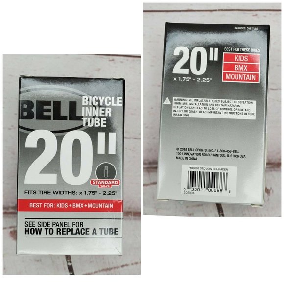 Bell Standard Schrader Replacement Bicycle Inner Tube 24”x1.75-2.25” - Picture 1 of 8